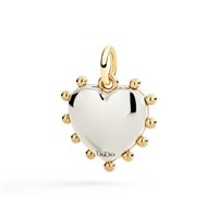 Charm Dodo Donna Cuore in Oro giallo Malachite 1.6 Ct DMC6015-HEART-MYA9G - DMC6015-HEART-MYA9G